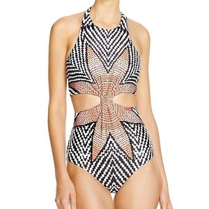 Tribal Starburst Cutout Swimsuit